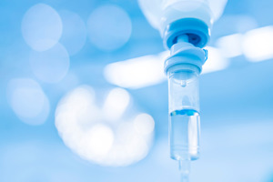 Close-up of drip used for IV sedation